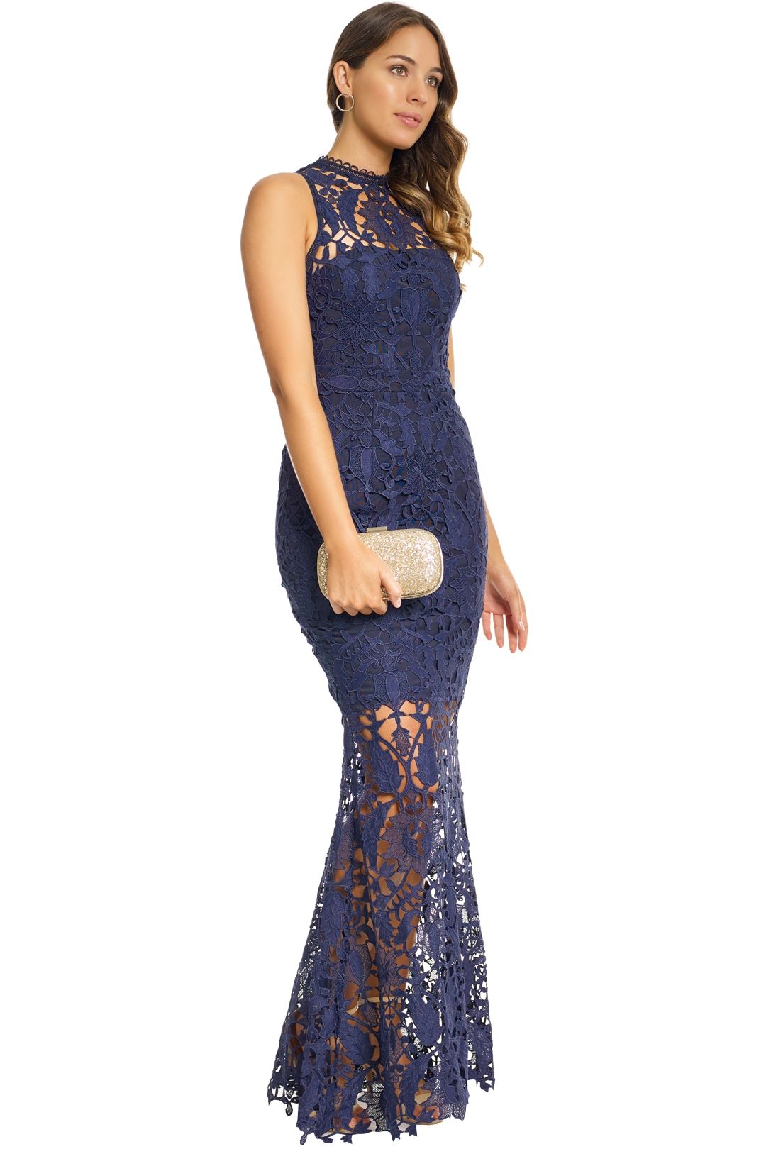 Grace and Hart - Prosecco Gown - Navy - Side