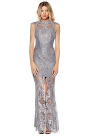 Grace and Hart - Queen Bee Gown - Grey - Front