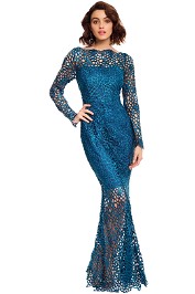 Grace and Hart - Scandal Gown - Teal - Front