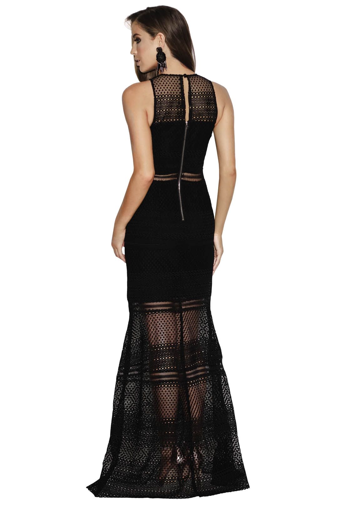 Grace and Hart - Show Me Up Gown - Black - Back