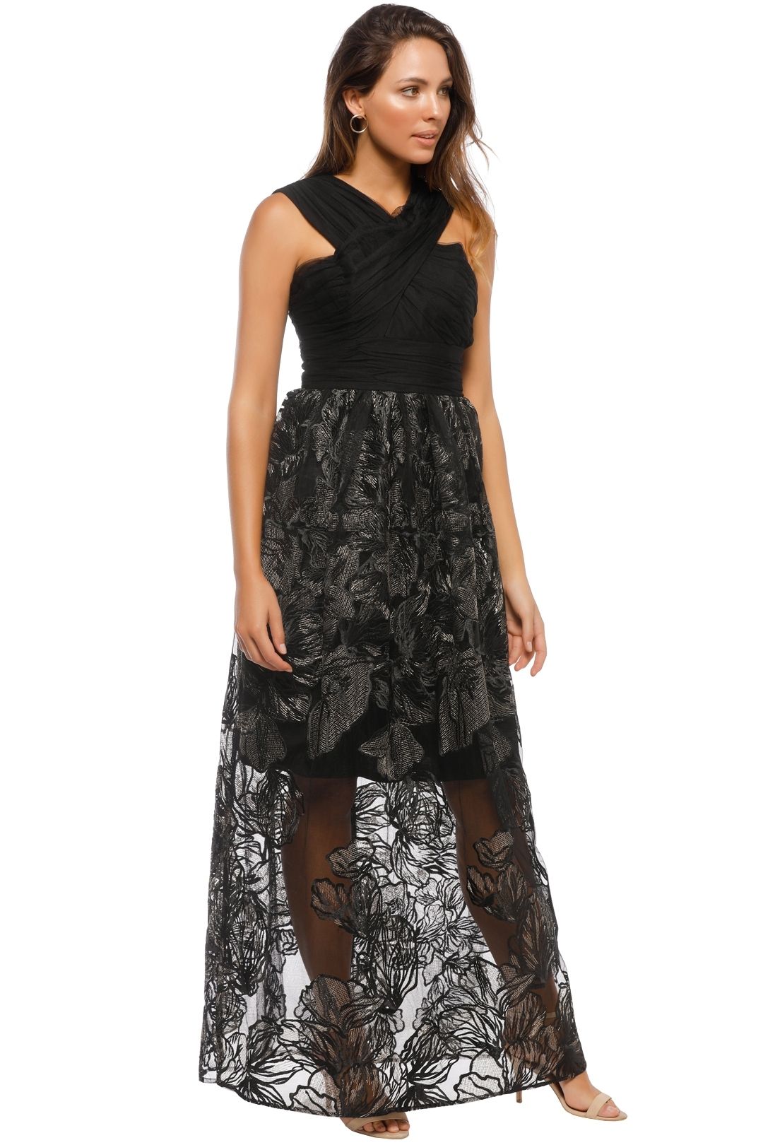 Grace and Hart - Summer Glow Ball Gown - Black - Side