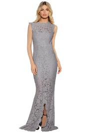 Grace and Hart - Valentine Gown - Silver - Front
