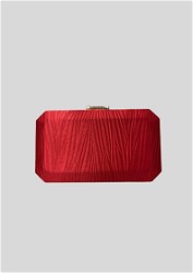 Gregory Ladner - Red Satin Rectangle Clutch