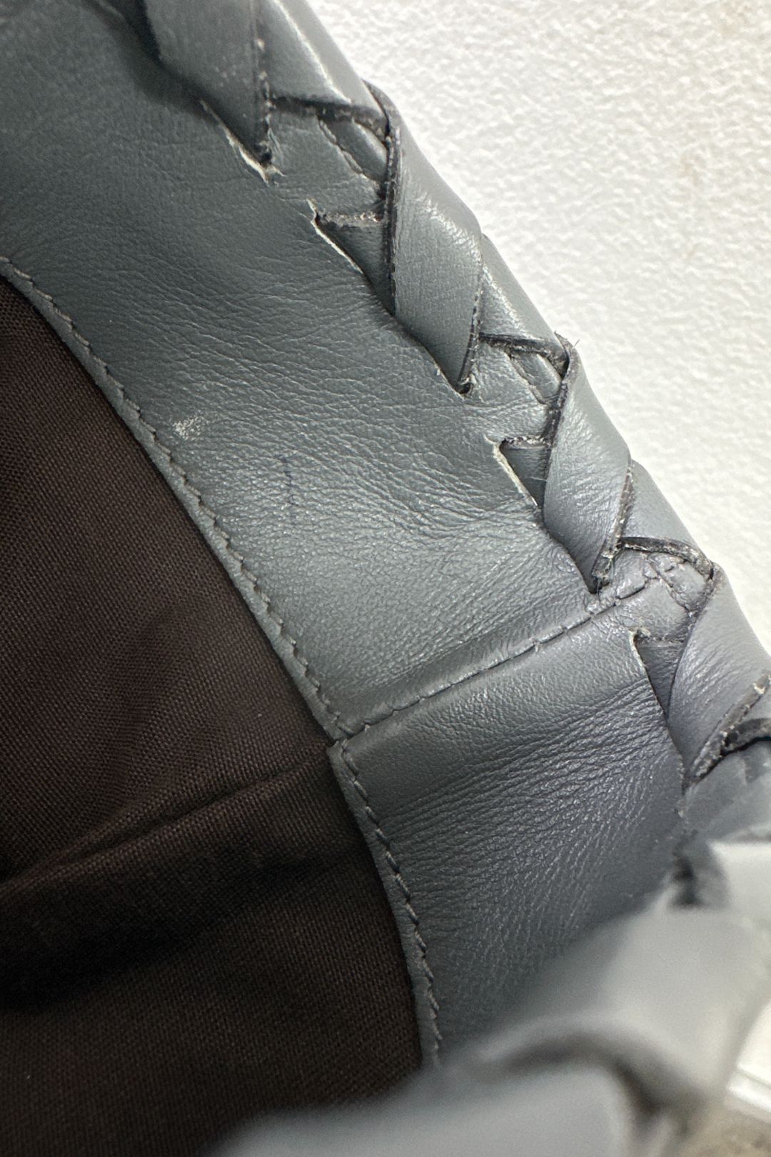 Gucci Grey Leather Tote with Bamboo Tassel 