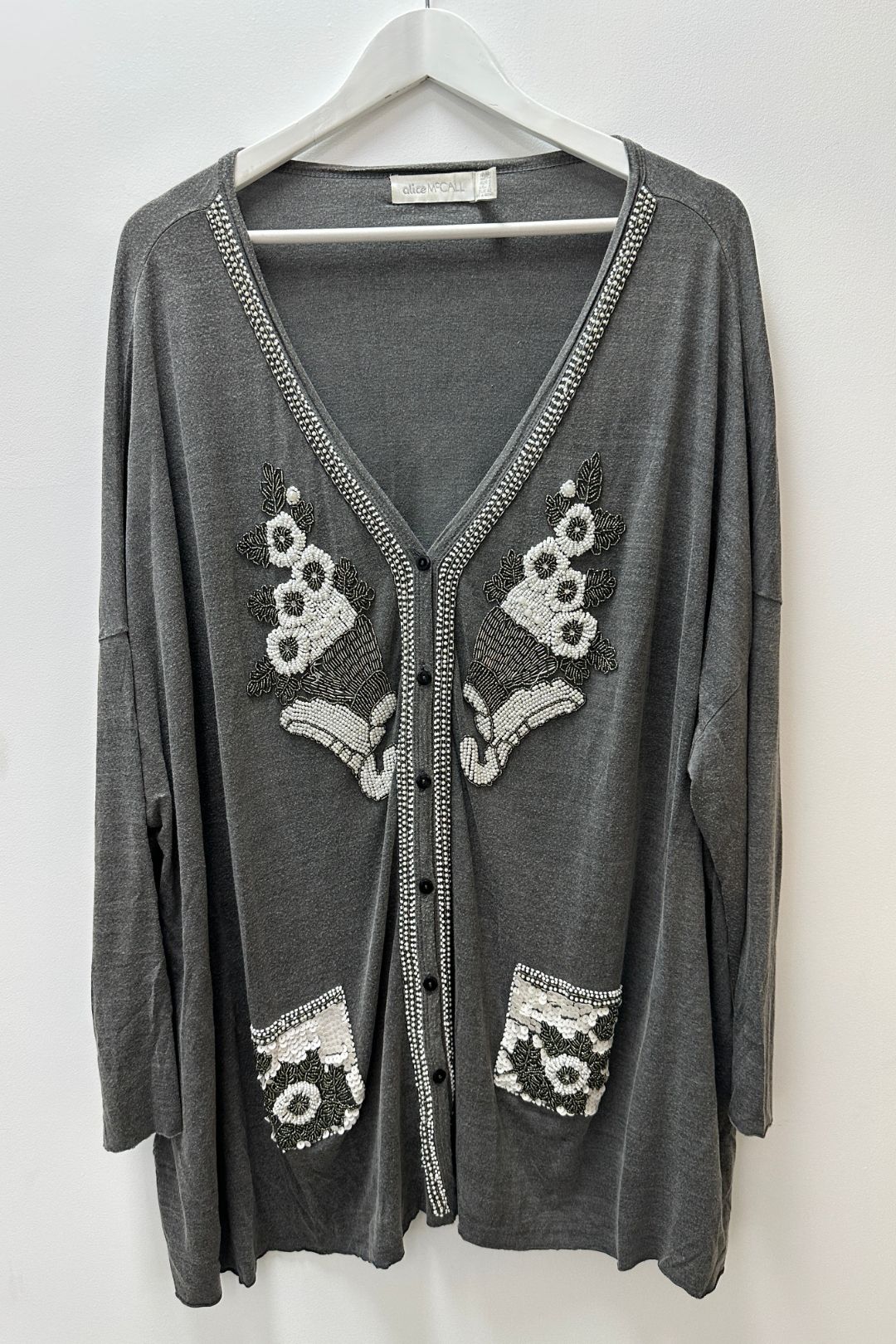 Beaded cardigan best sale