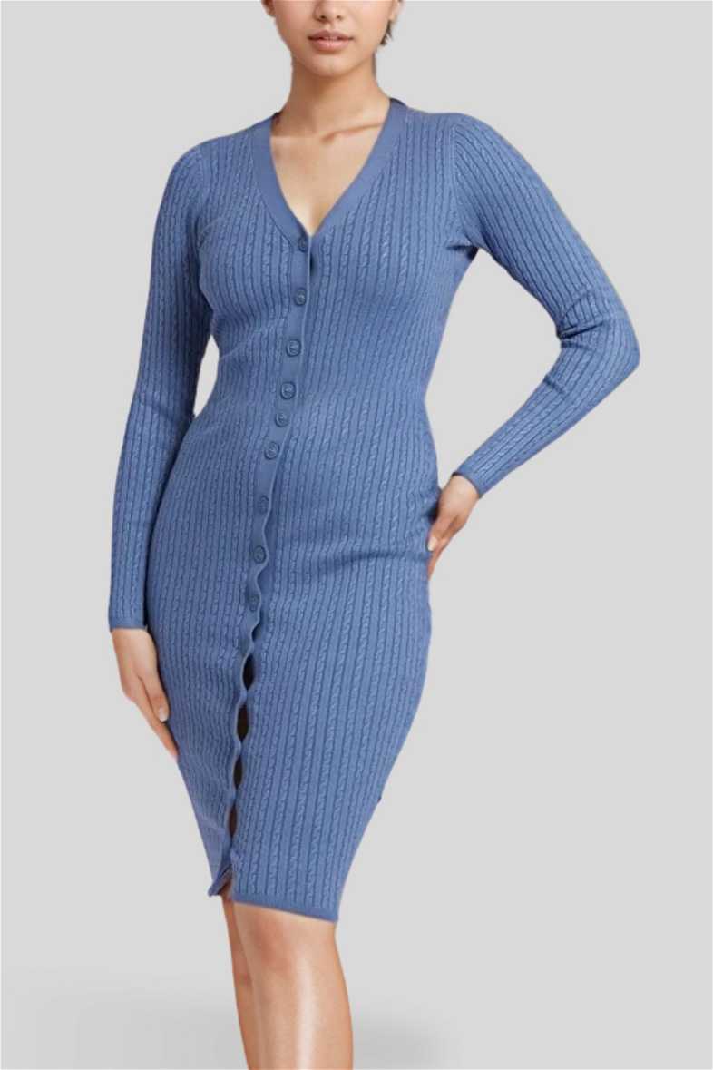 Hire Lena Cardigan Dress in Nordic Blue | Guess