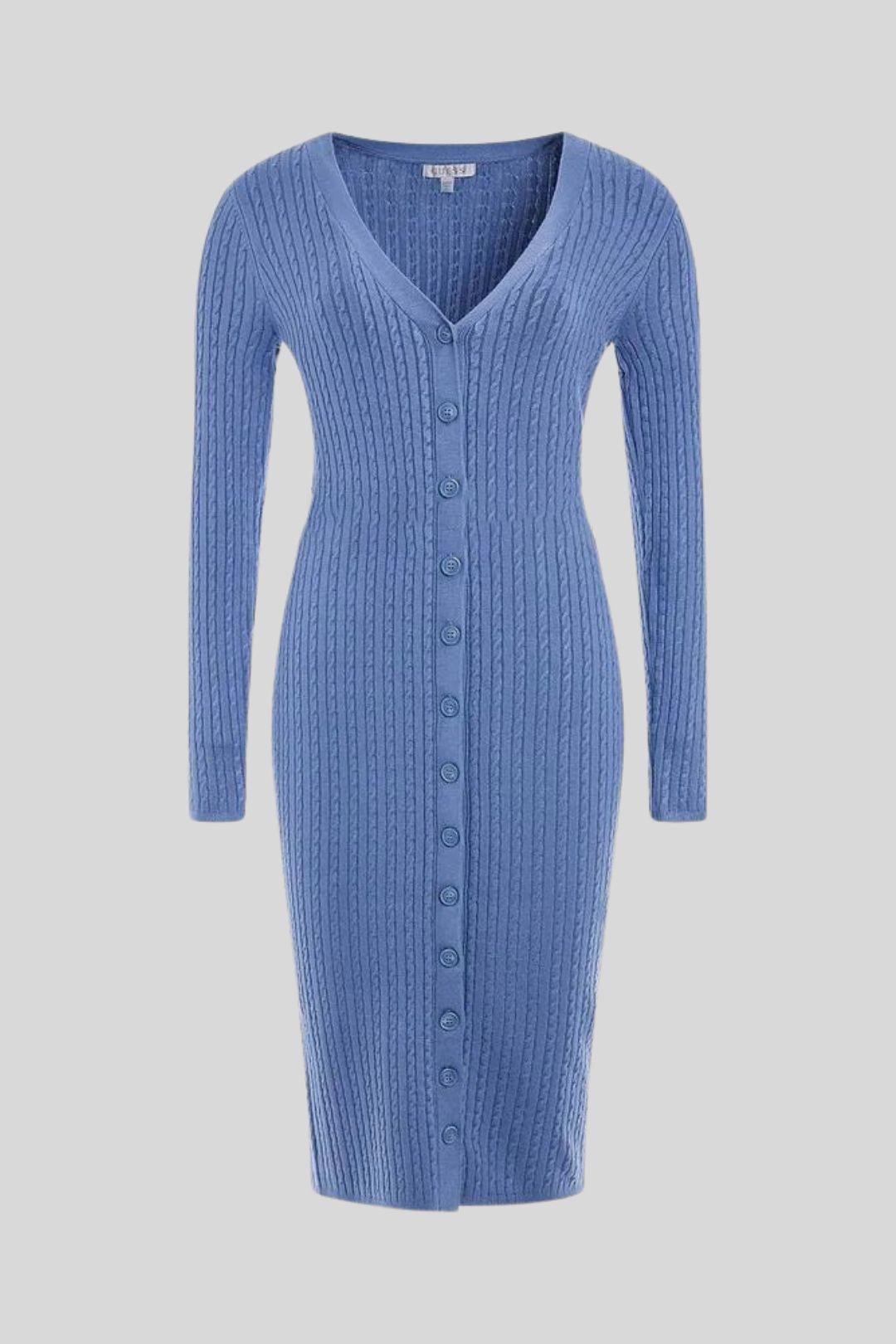 Guess Lena Belted Cardigan Dress Nordic Blue