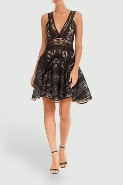Halley's Comet Dress in Black by Thurley for Rent | GlamCorner