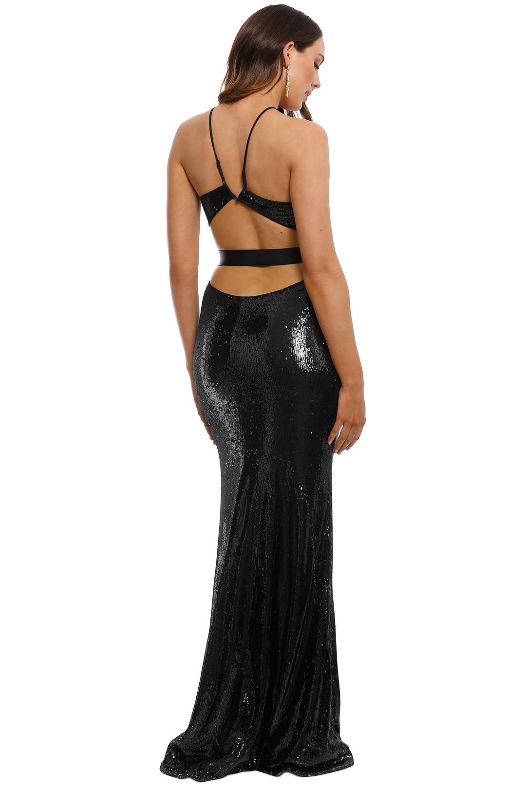 Halston heritage halter gown clearance