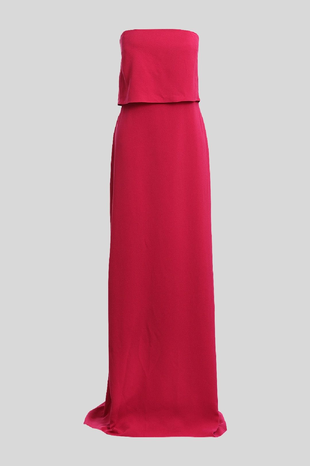 Buy Hot Pink Strapless Tiered Maxi Gown Halston Heritage GlamCorner