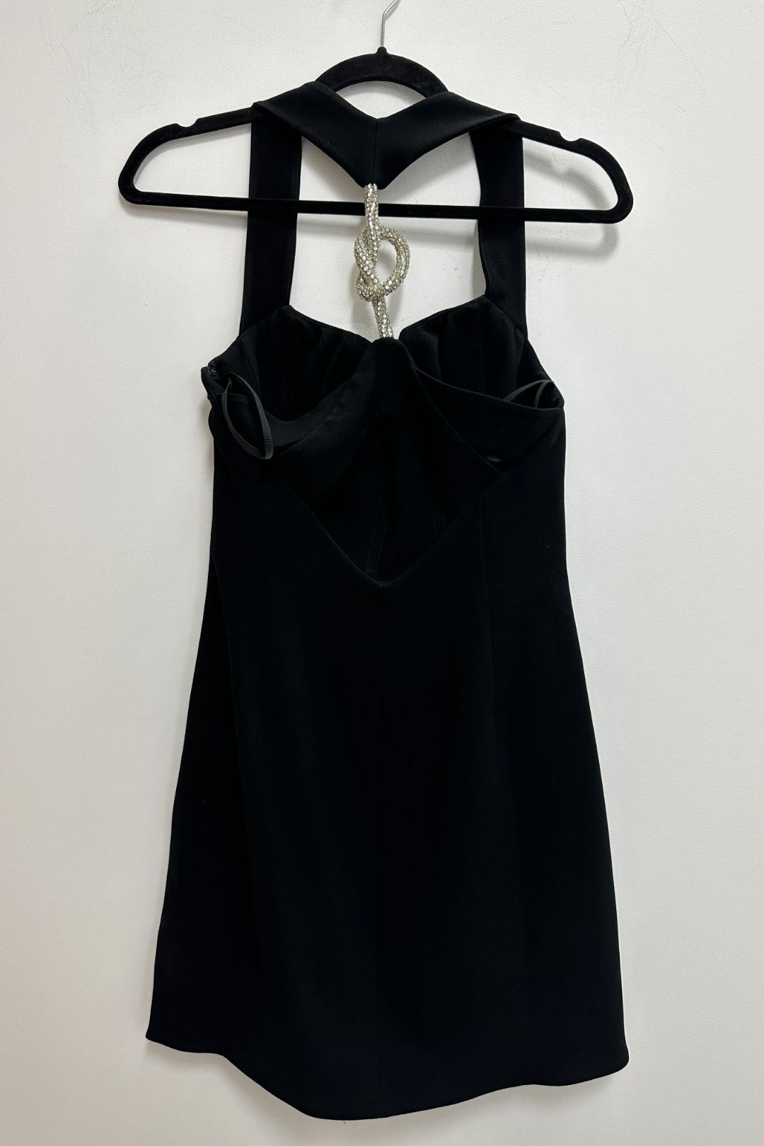 Buy Halter Neck Blaise Mini Dress in Black | Rachel Gilbert | GlamCorner