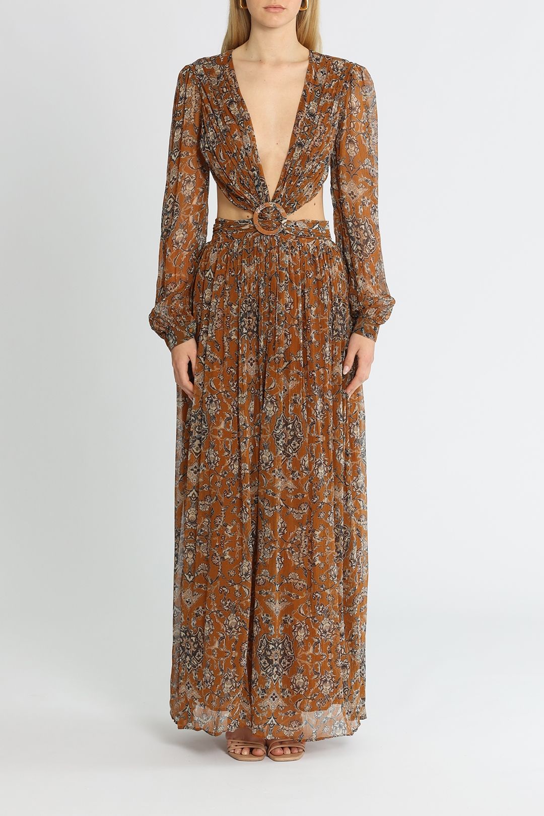 Hire Rio Dress in Gilded Gold | Hannah Artwear | GlamCorner