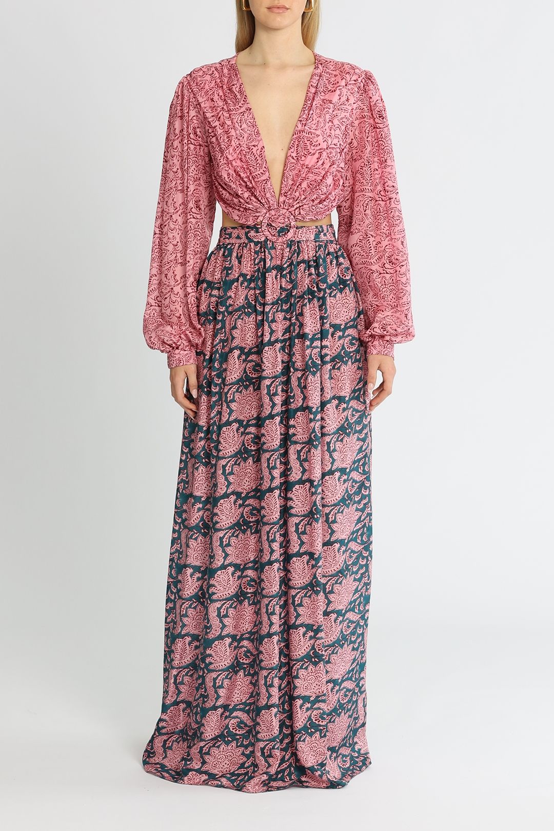 hannah artwear rio silk dress Hannah Artwear Rio Cutout-Waist Open-Back Silk Dress, Rosie Rayne, Women's, 0, Cocktail & Party Wedding Guest Dresses Satin & Silk Dresses