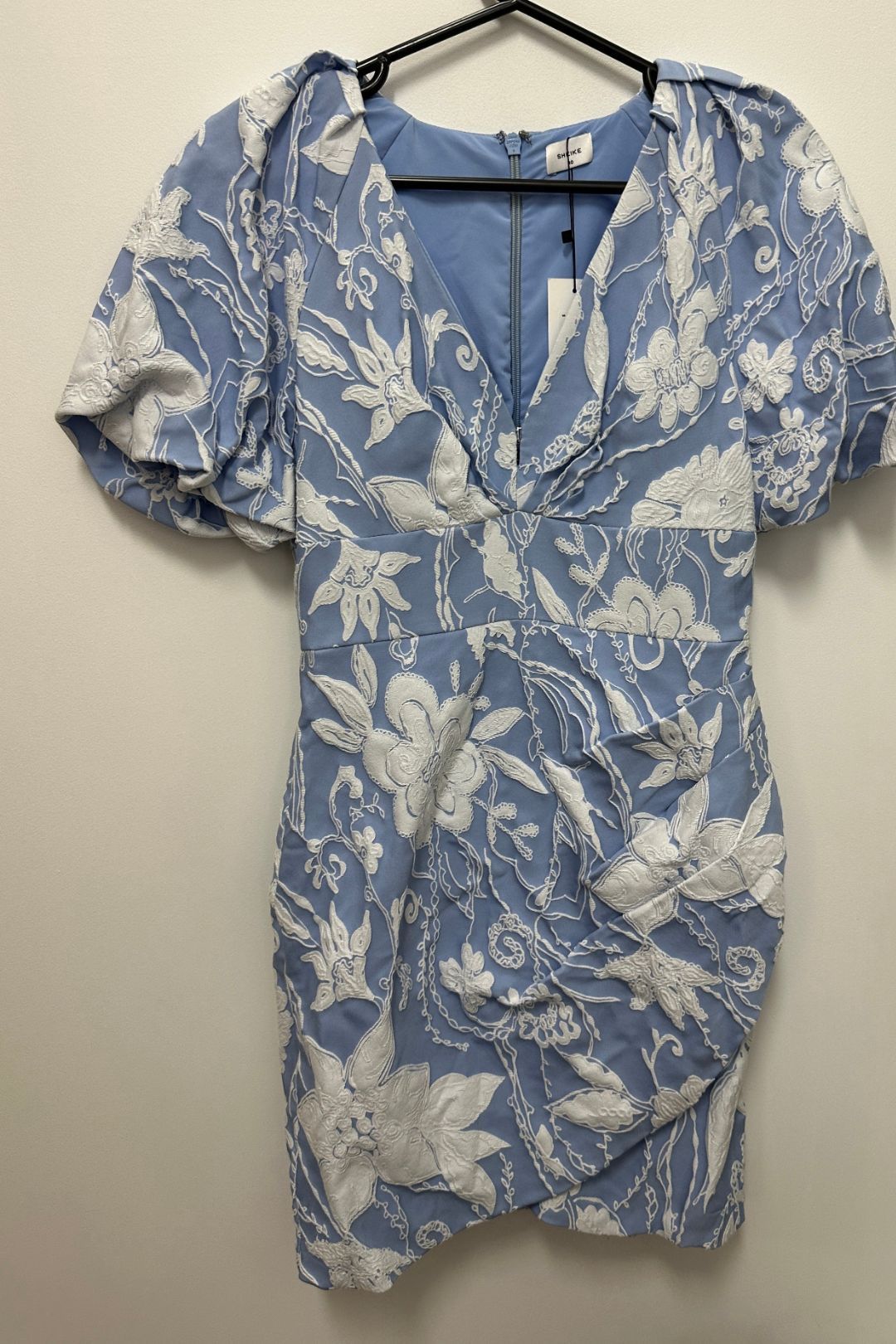 Buy Heaven Scent Mini Dress in Floral Blue Sheike GlamCorner