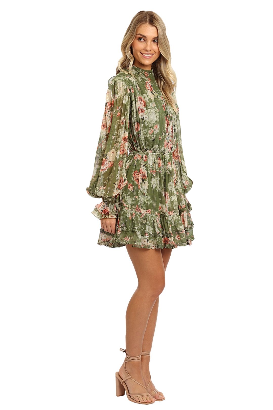 Hire Neem Mini Dress in Green | Hemant & Nandita | GlamCorner