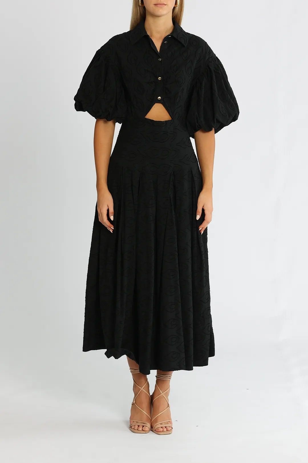 Hire Grange dress in black for evening events.