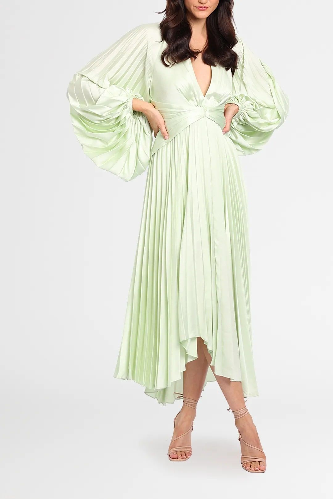 Hire Palms dress in green for wedding guests.
