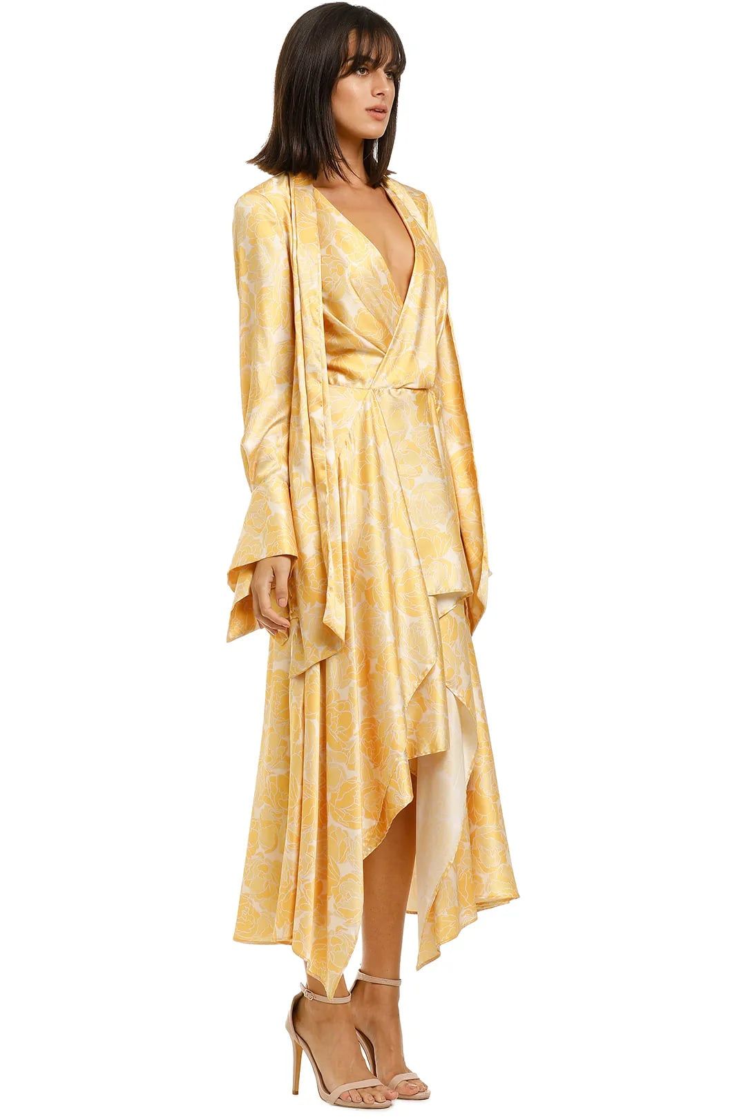 Lemon Floral Wallace Dress by Acler for summer occasions