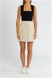Hire Graham skirt in natural fleck for casual wear.