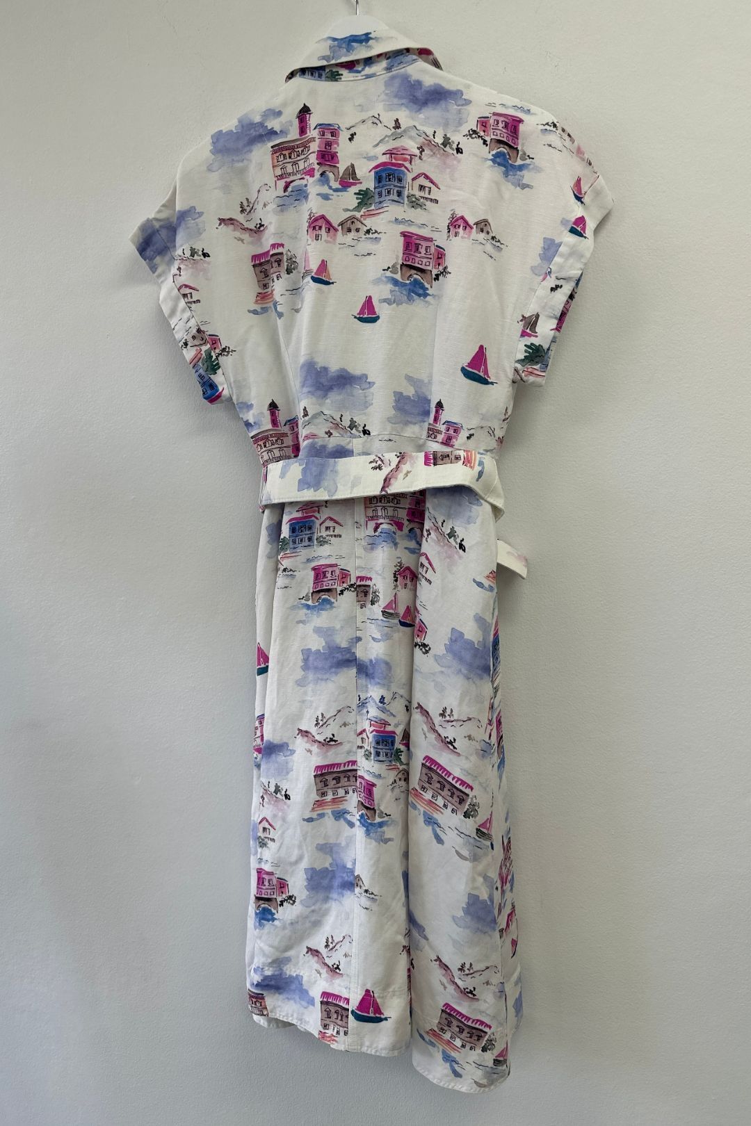 Rebecca Vallance Holiday Print Venetti Collared Midi Dress