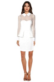 Honey & Beau - Pony Dress - White - Front