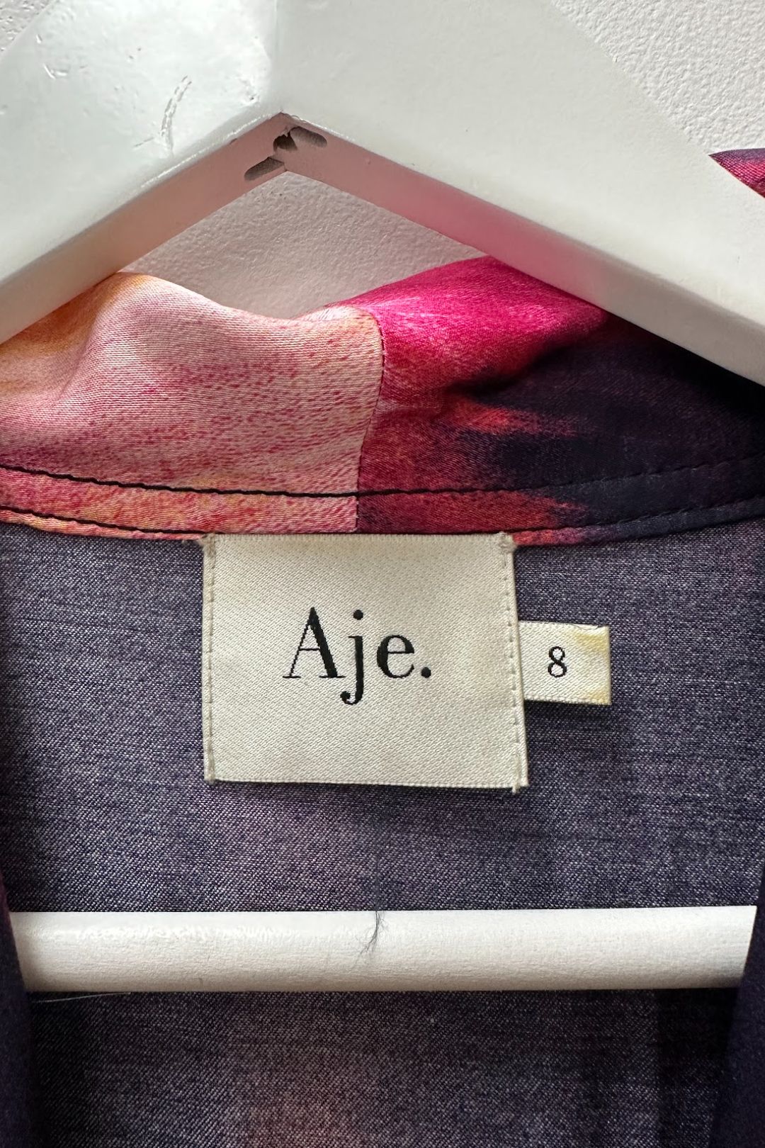 AJE Hudson Dress In Multi Miami Dye