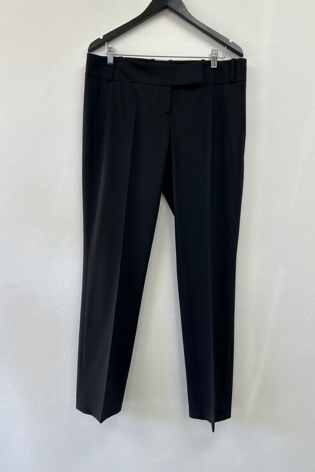 Buy Black Wide Leg Regular Fit Trousers Hugo Boss GlamCorner