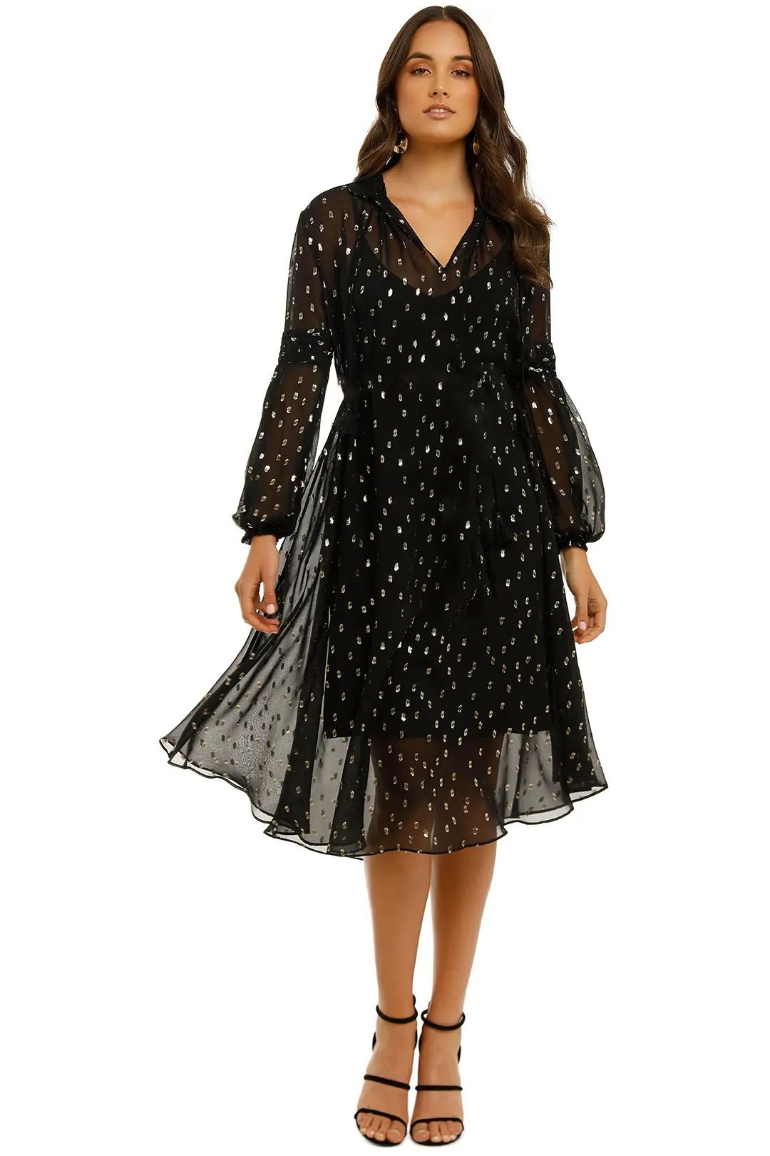 bec and bridge black polka dot dress Bec & Bridge