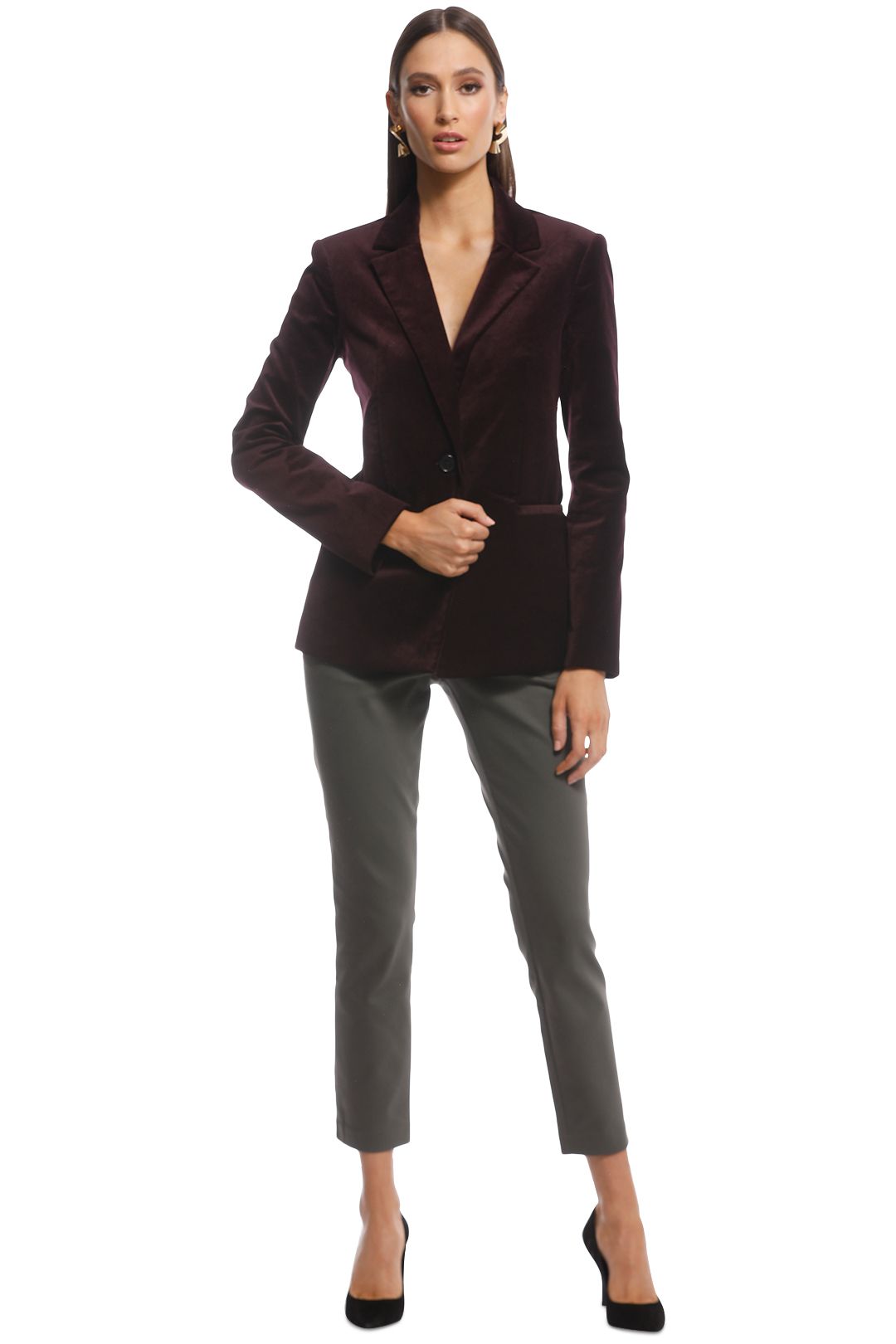 Witchery velvet blazer cheap