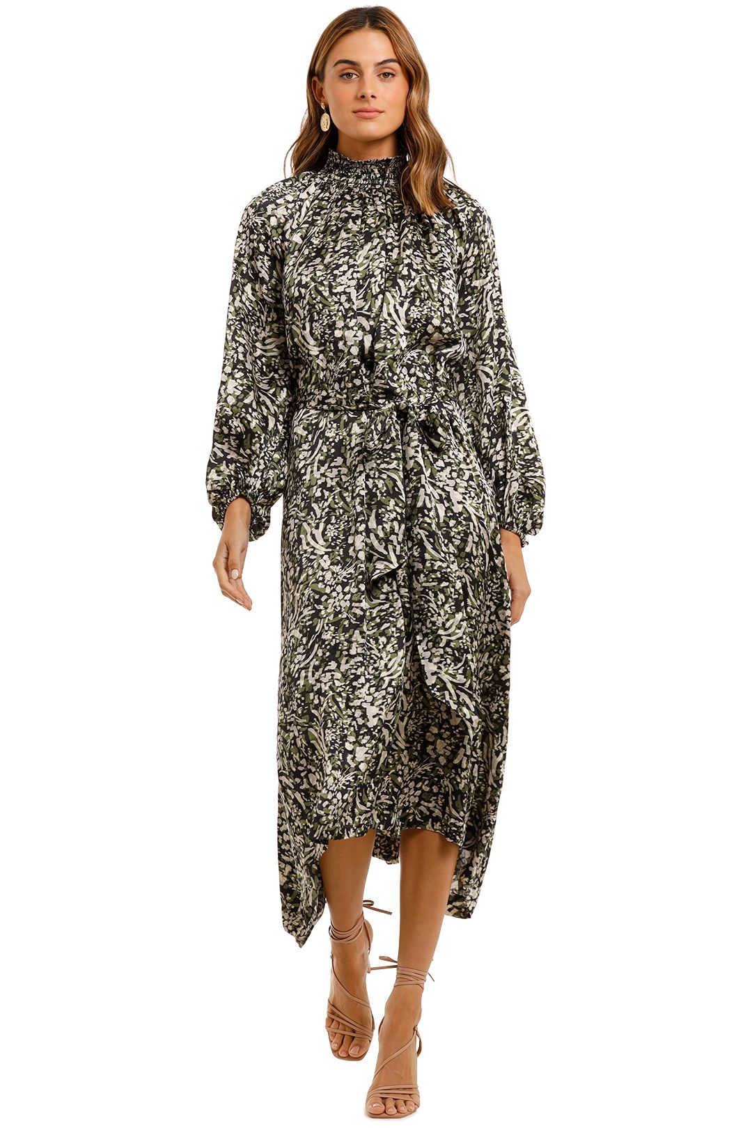 Winslow SS Midi Dress in Blue by Rebecca Vallance for Rent