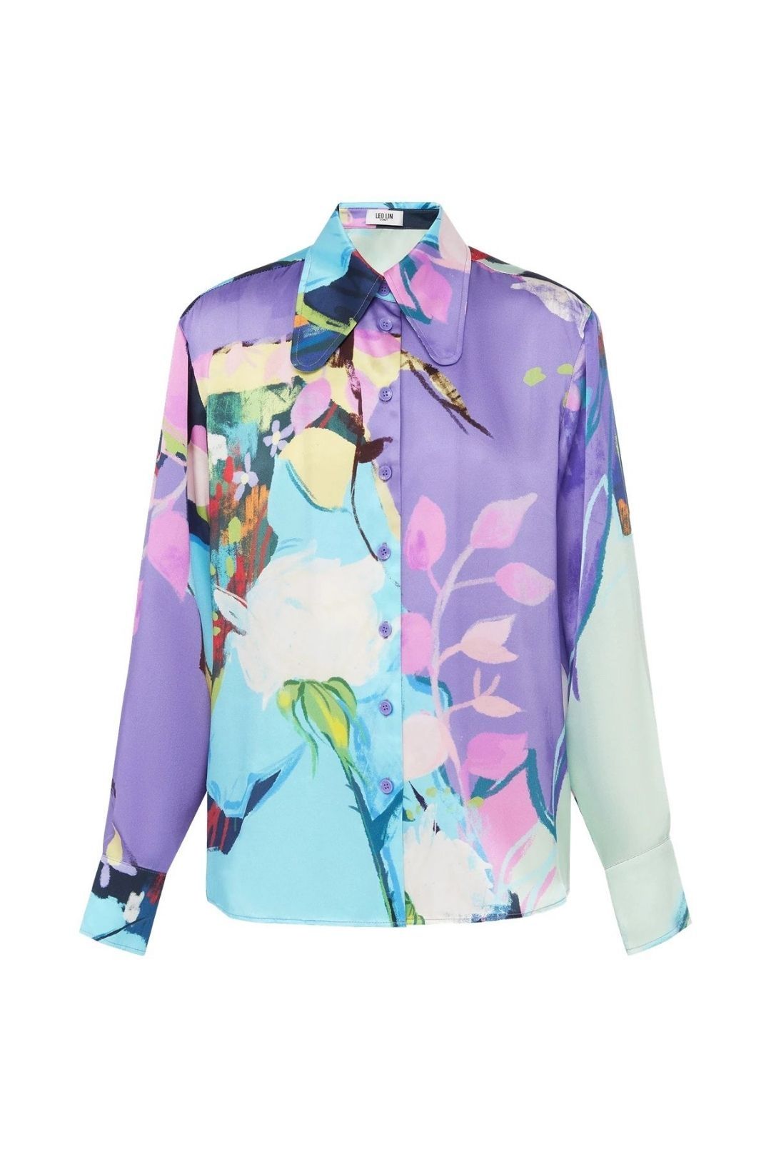 LEO LIN Illusory Silk Blouse