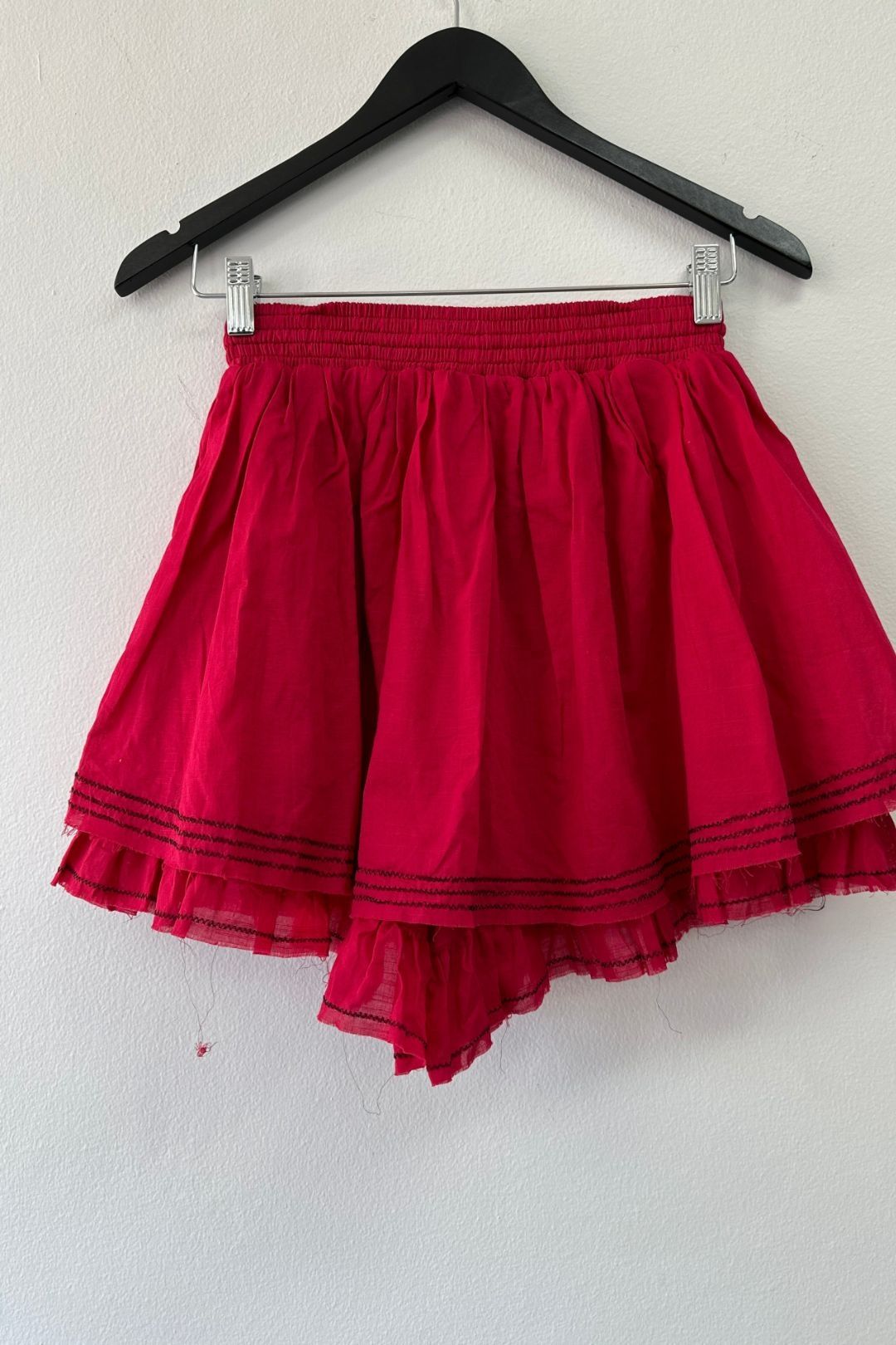 AJE - Mimosa Frill Short Pink Bottle Brush Skirt