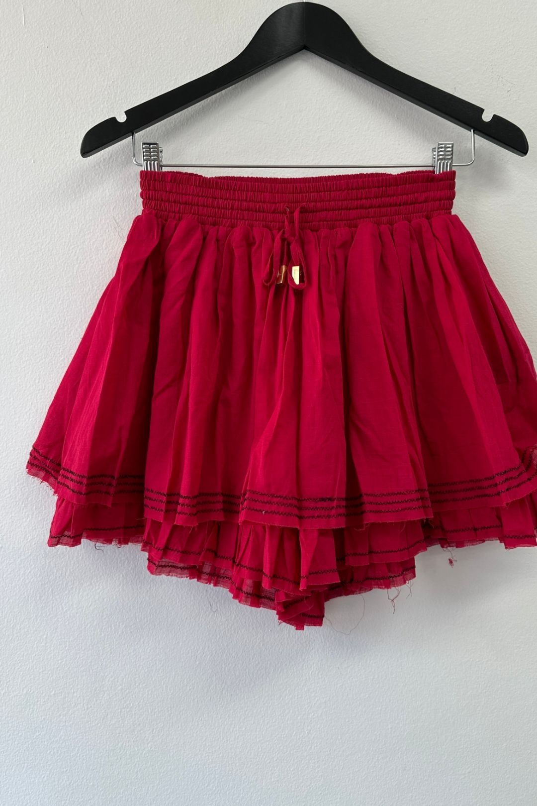 AJE - Mimosa Frill Short Pink Bottle Brush Skirt