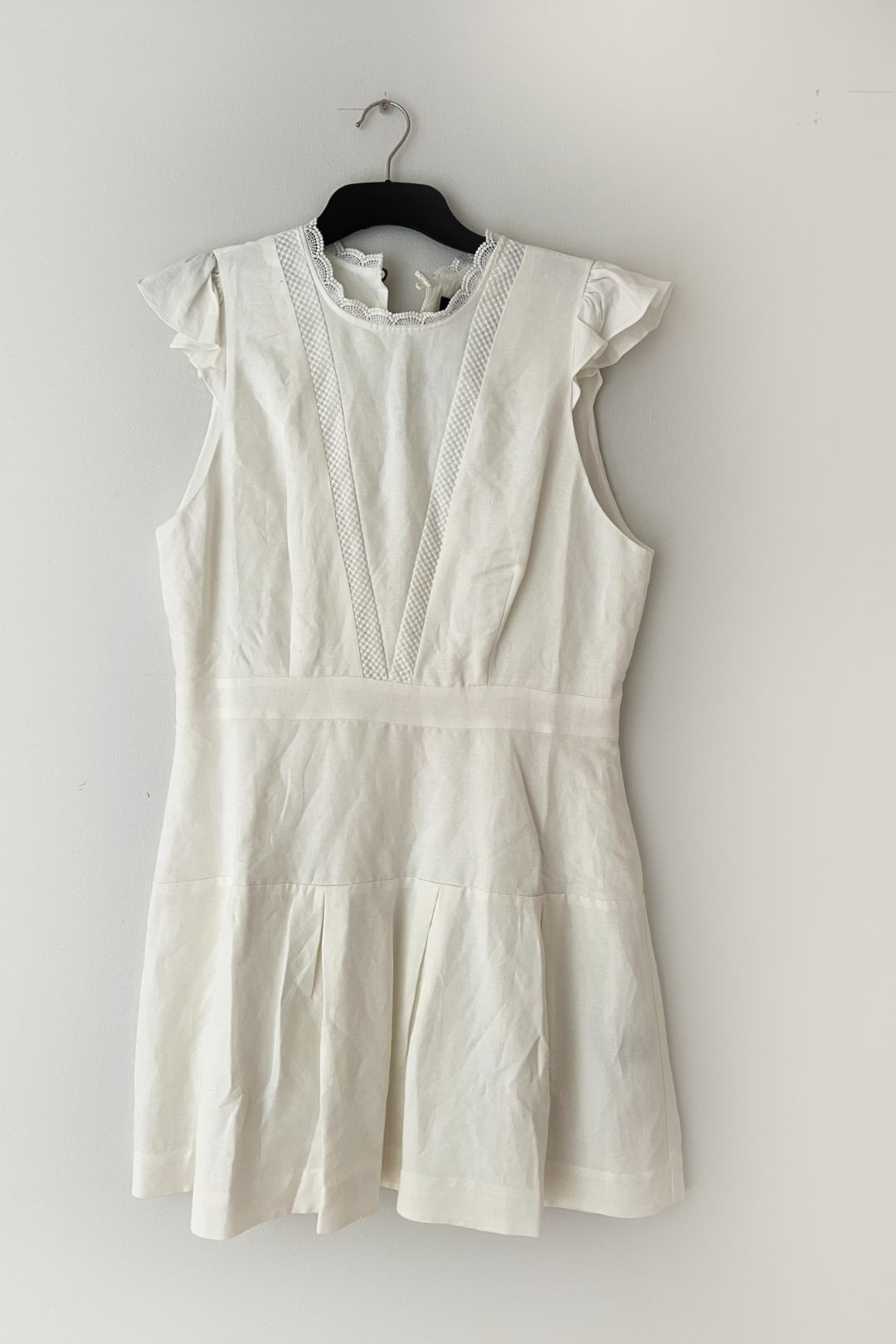 Oxford Morris Lace Insert Dress in White