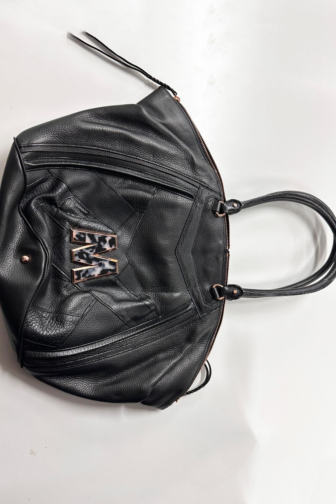 Buy Black Emblem Tote Bag Mimco GlamCorner