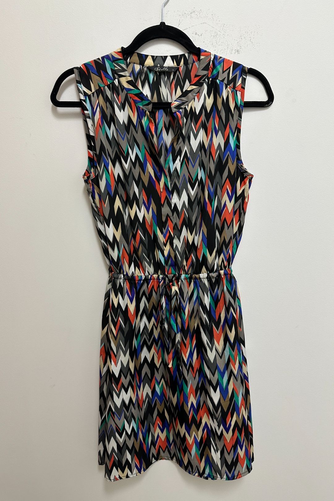 Stella McCartney Geometric Print Mini Dress in Multi