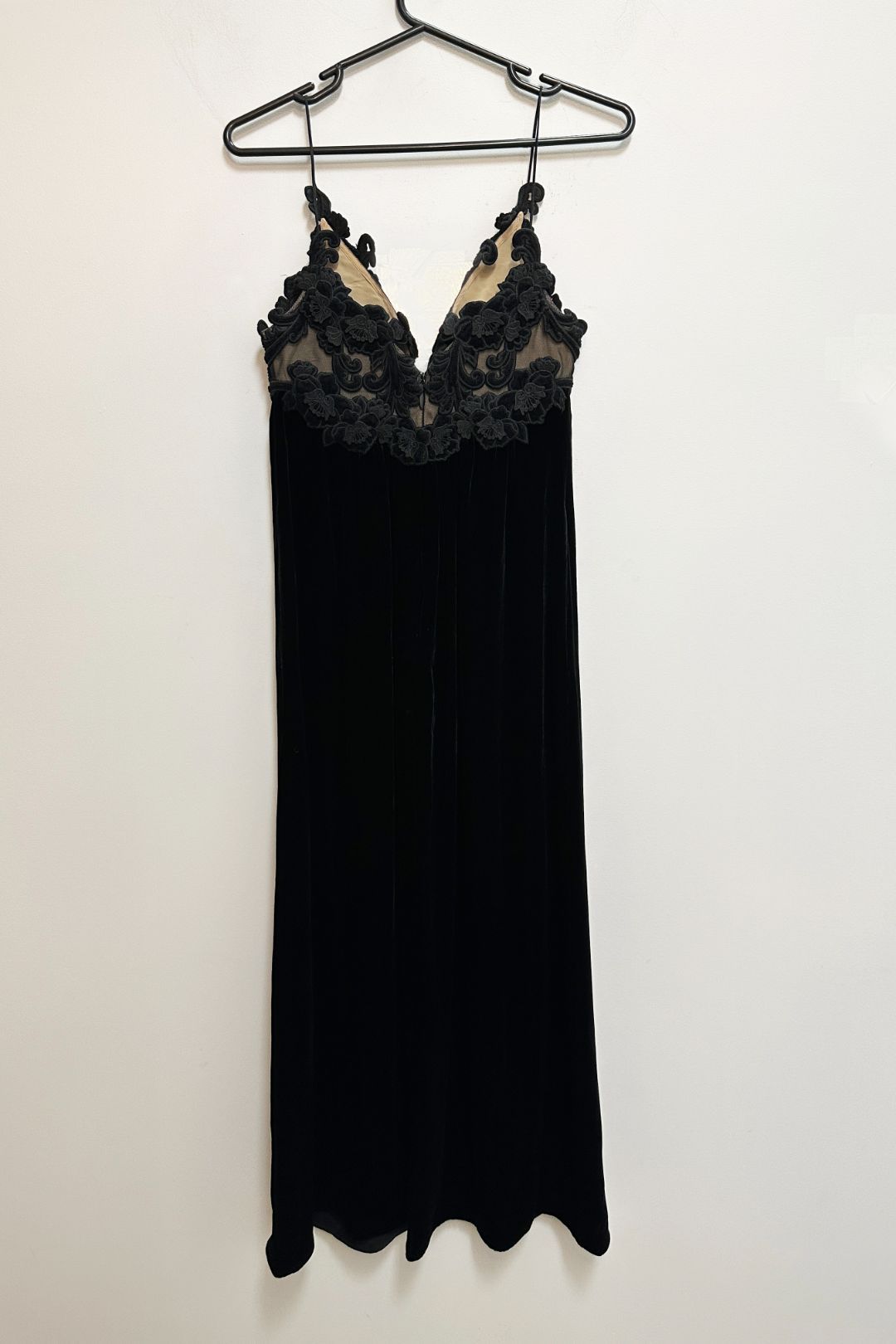 Buy Sensory Velvet Midi Slip Dress in Black | Zimmermann | GlamCorner