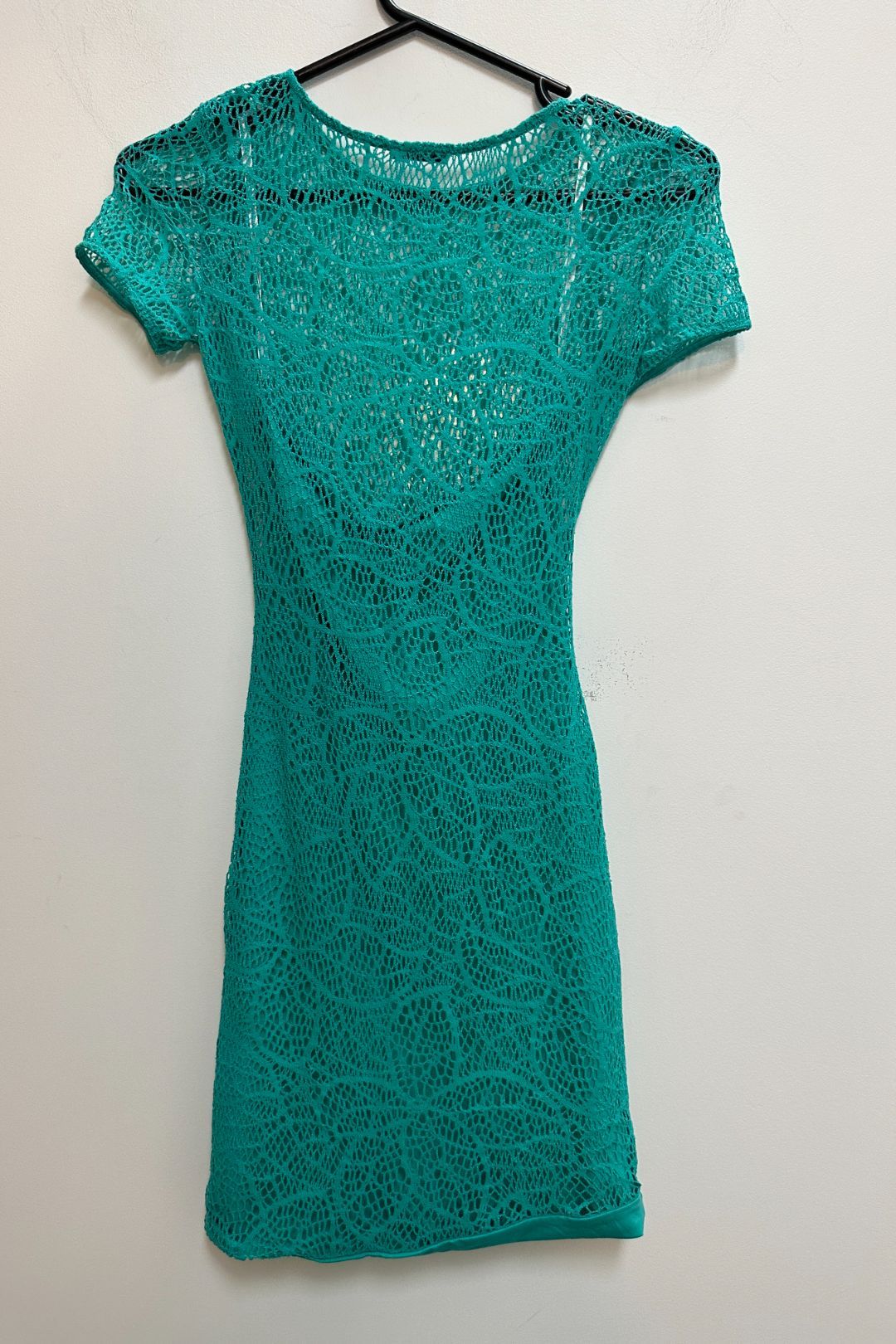 Kookai Green Lace Mini Dress