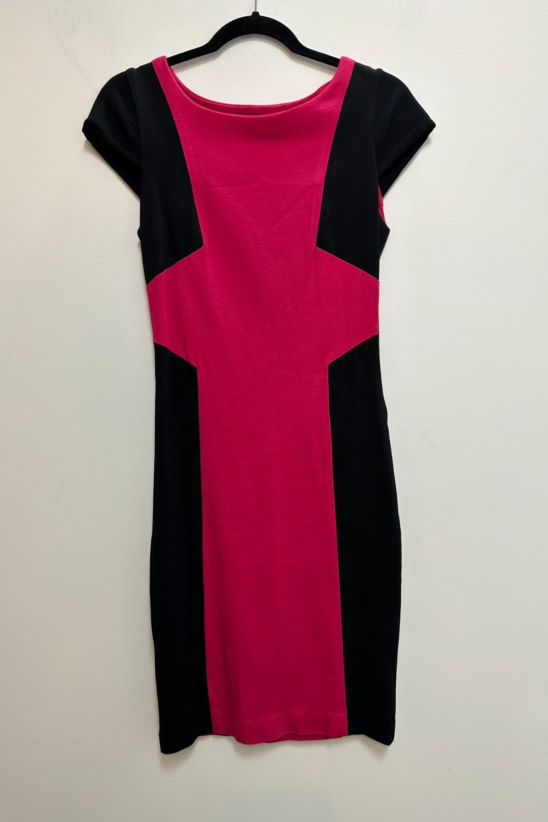 Metalicus Pink And Black Colourblock Dress