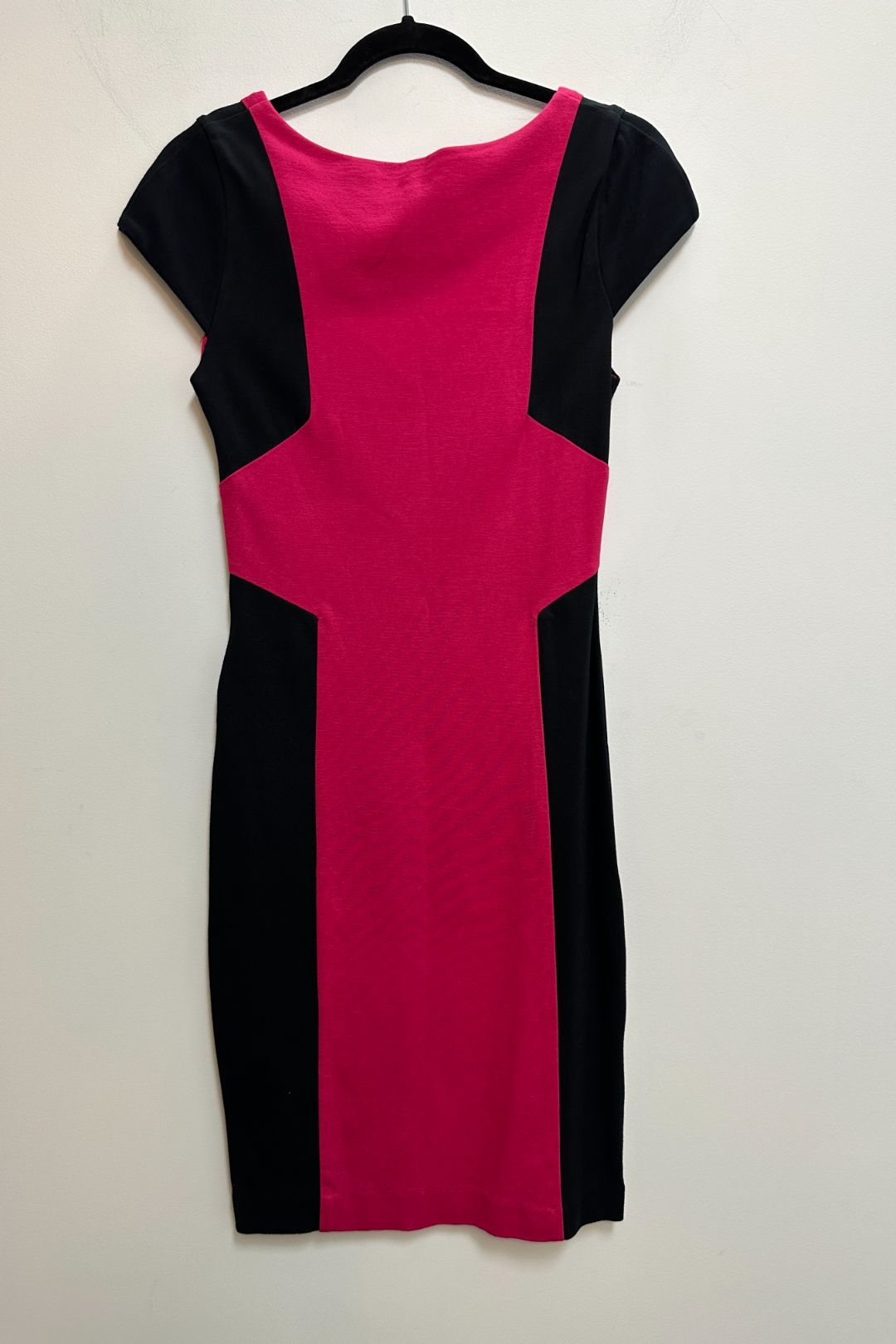 strapless open back dress Vinyl Plunge Neck Bodycon Mini Dress in Pink main image 0