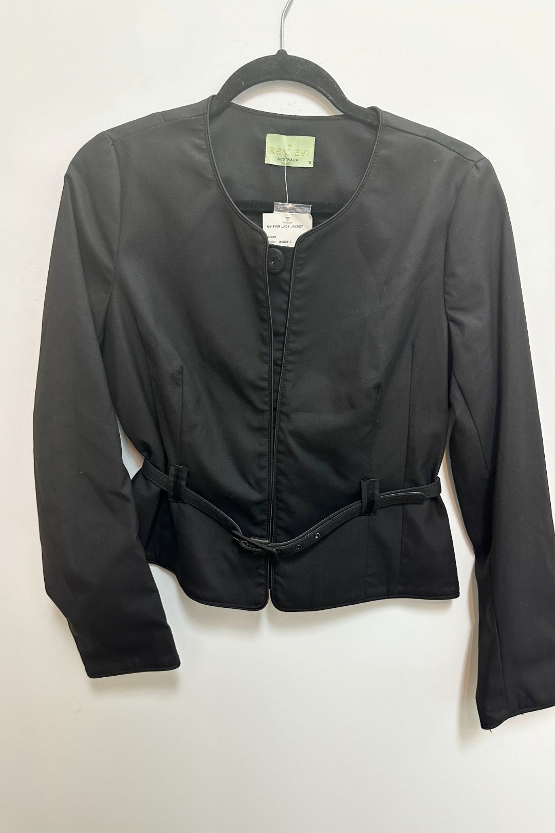 Review My Fair Lady Cropped Black Jacket