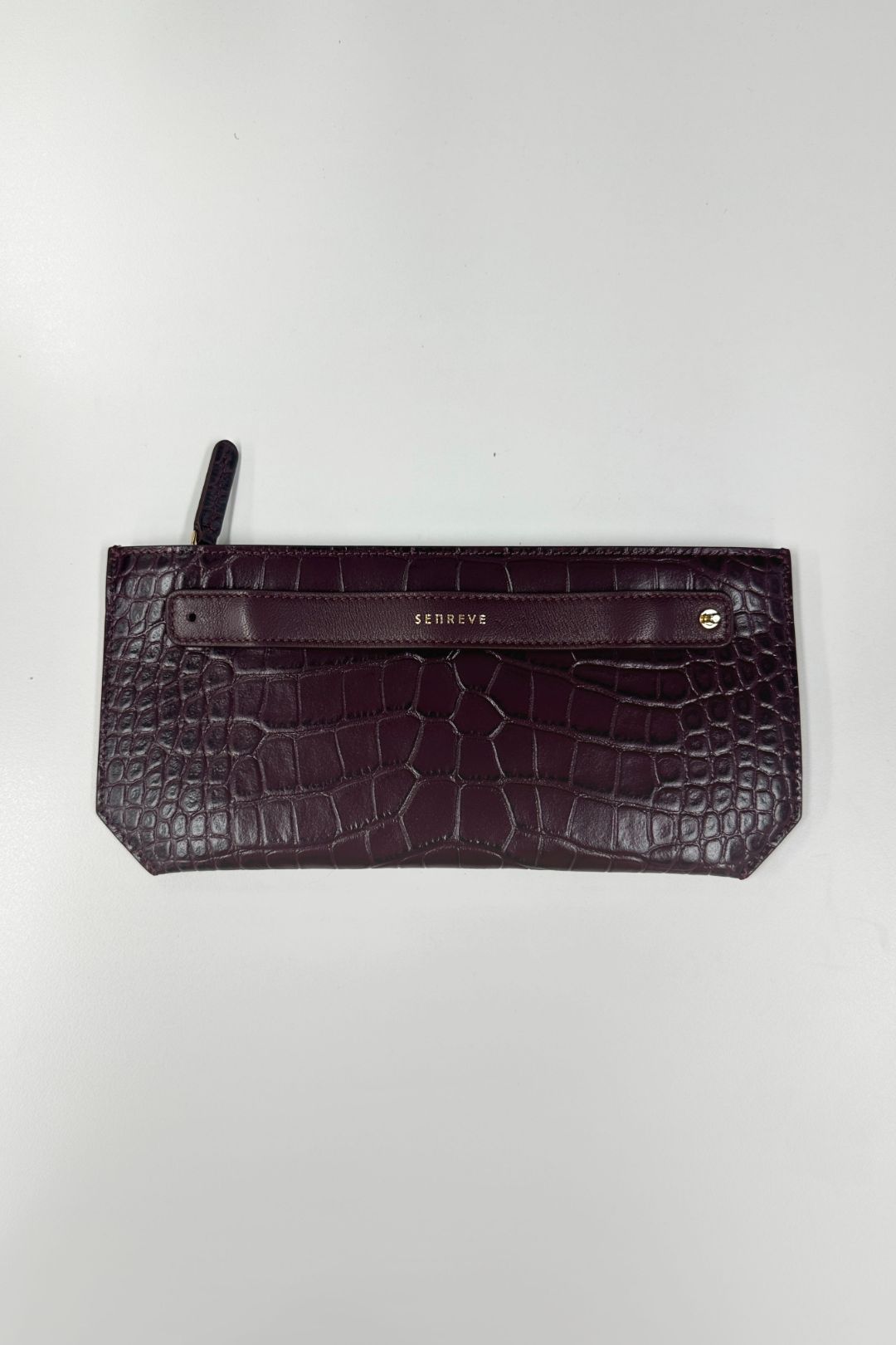 Senreve Bracelet Pouch in smooth deals Burgandy