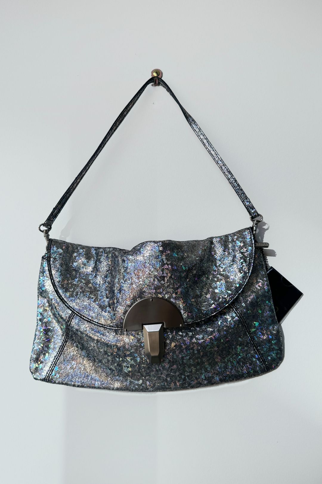 Mimco Holographic Clutch Bag with Strap