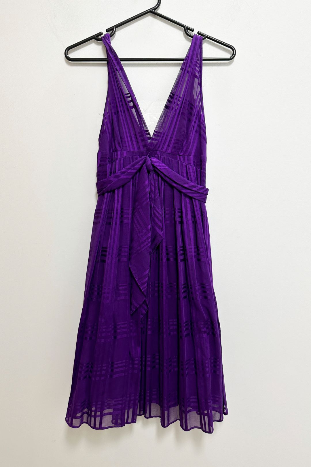 Purple plunge dress best sale