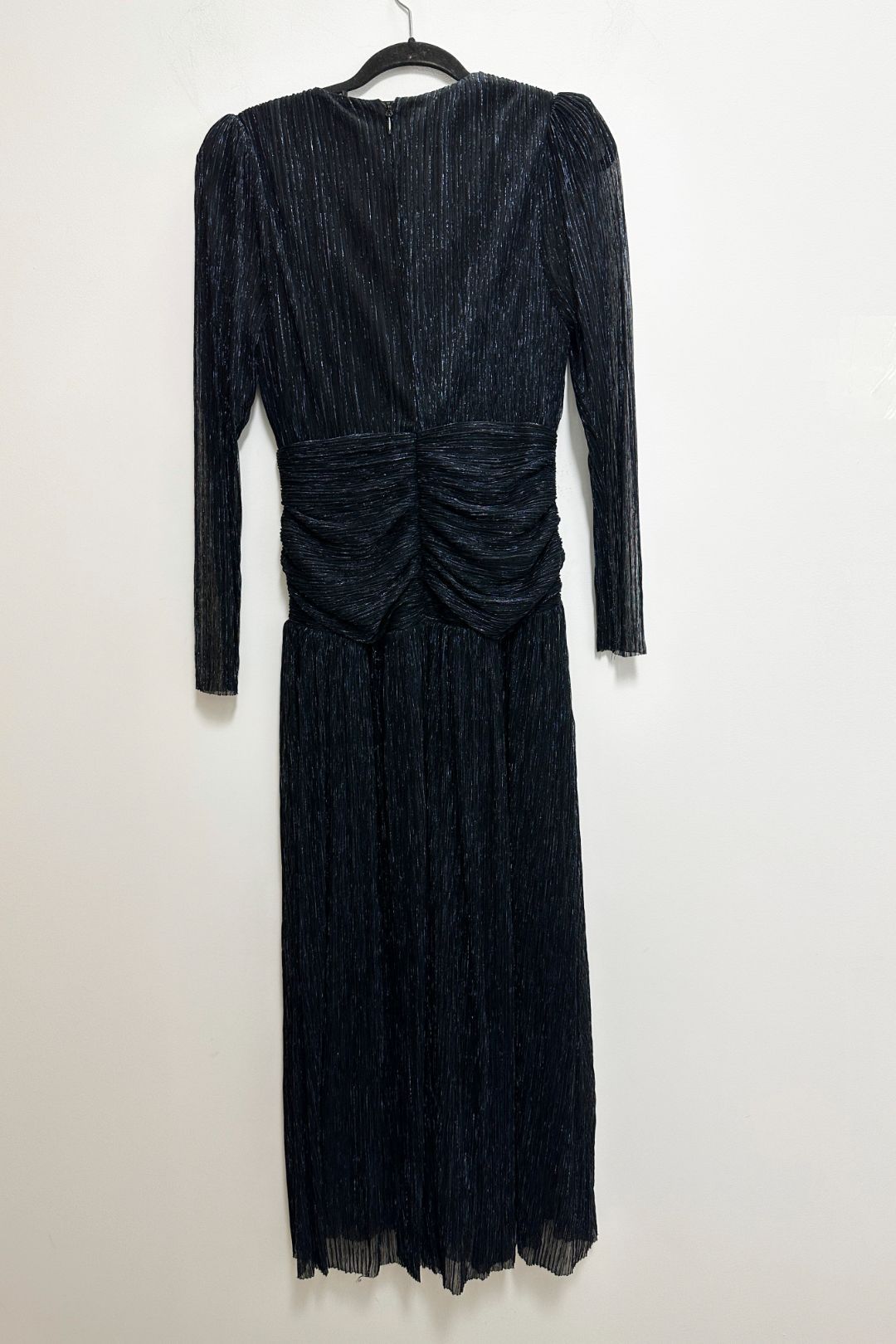Sheike Metallic Finish Billionaire Dress in Black