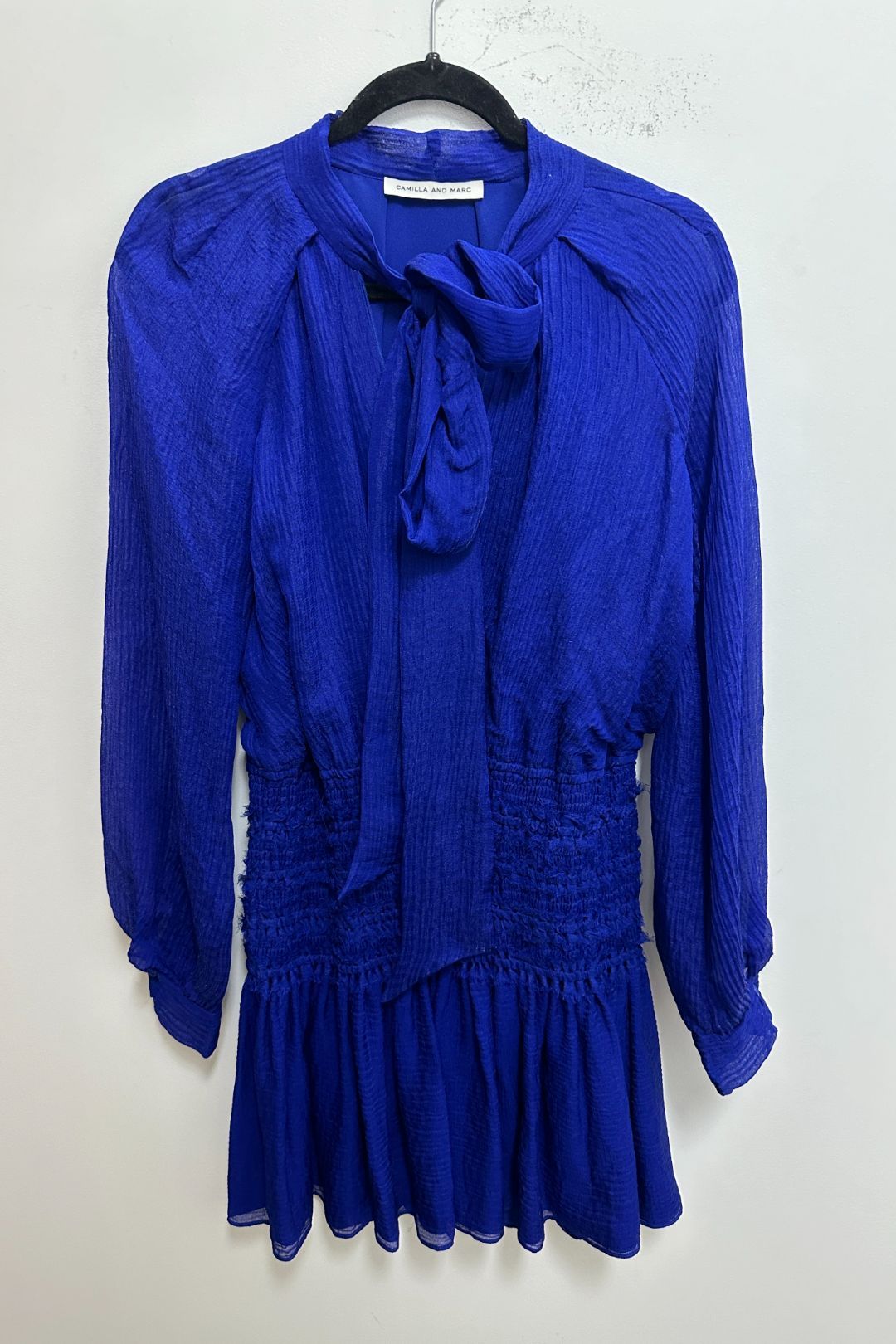 Garland Long Sleeve Dress in Blue 