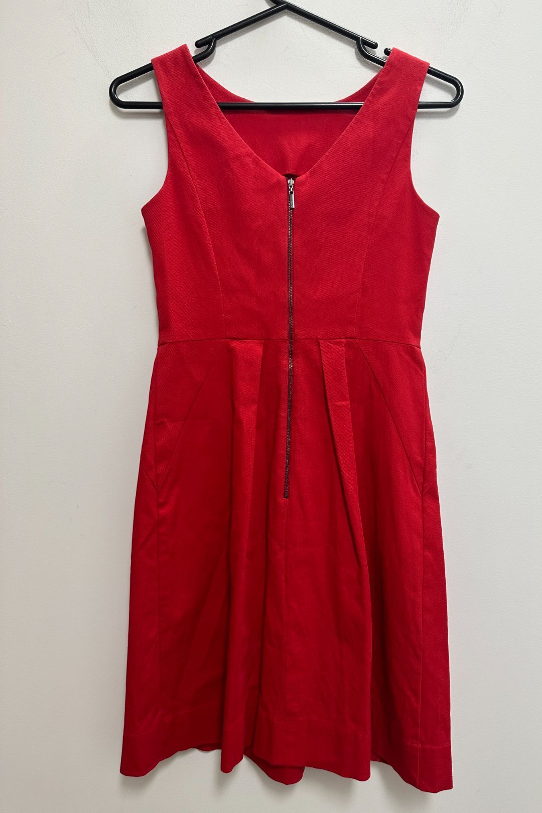 Cue Chic A-Line Dress in Red