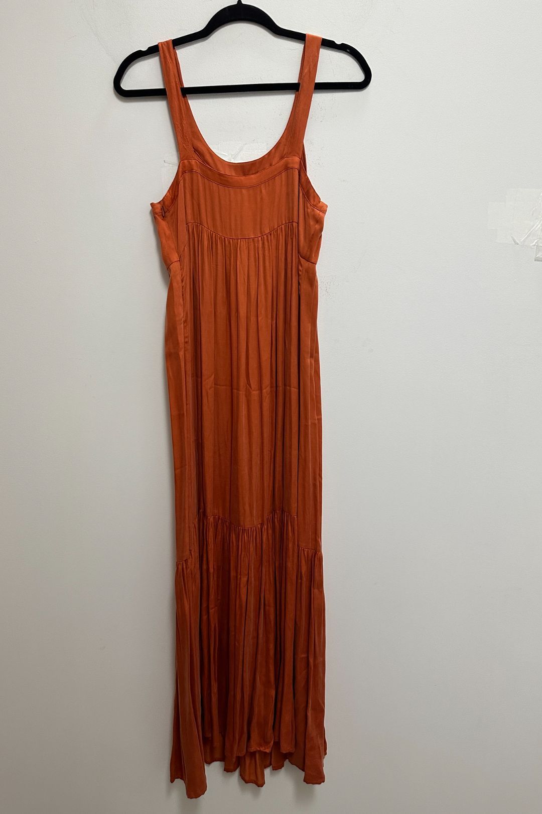 Tiered Maxi Dress in Burnt Orange