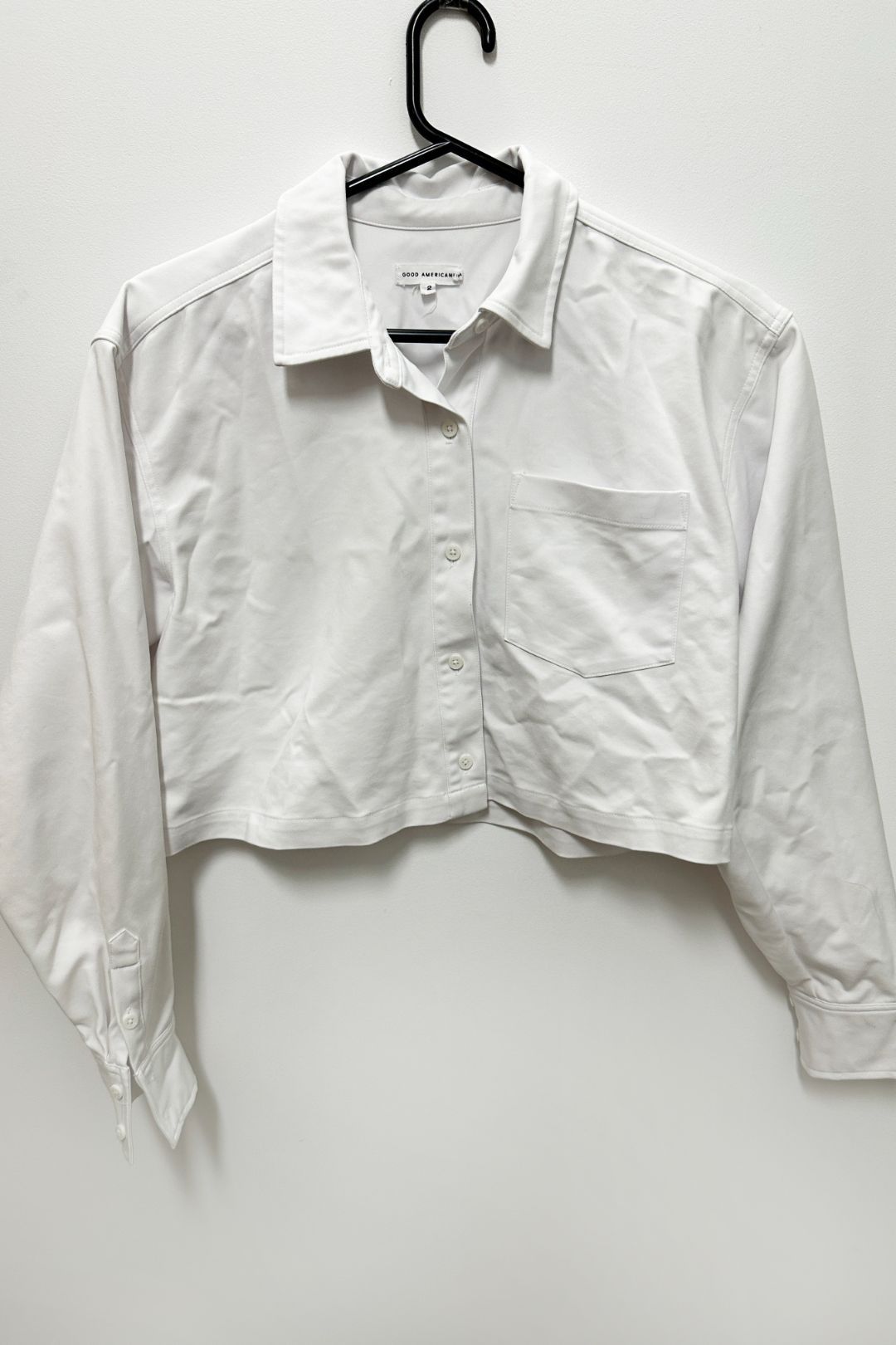 Boxy Crop Shirt in White