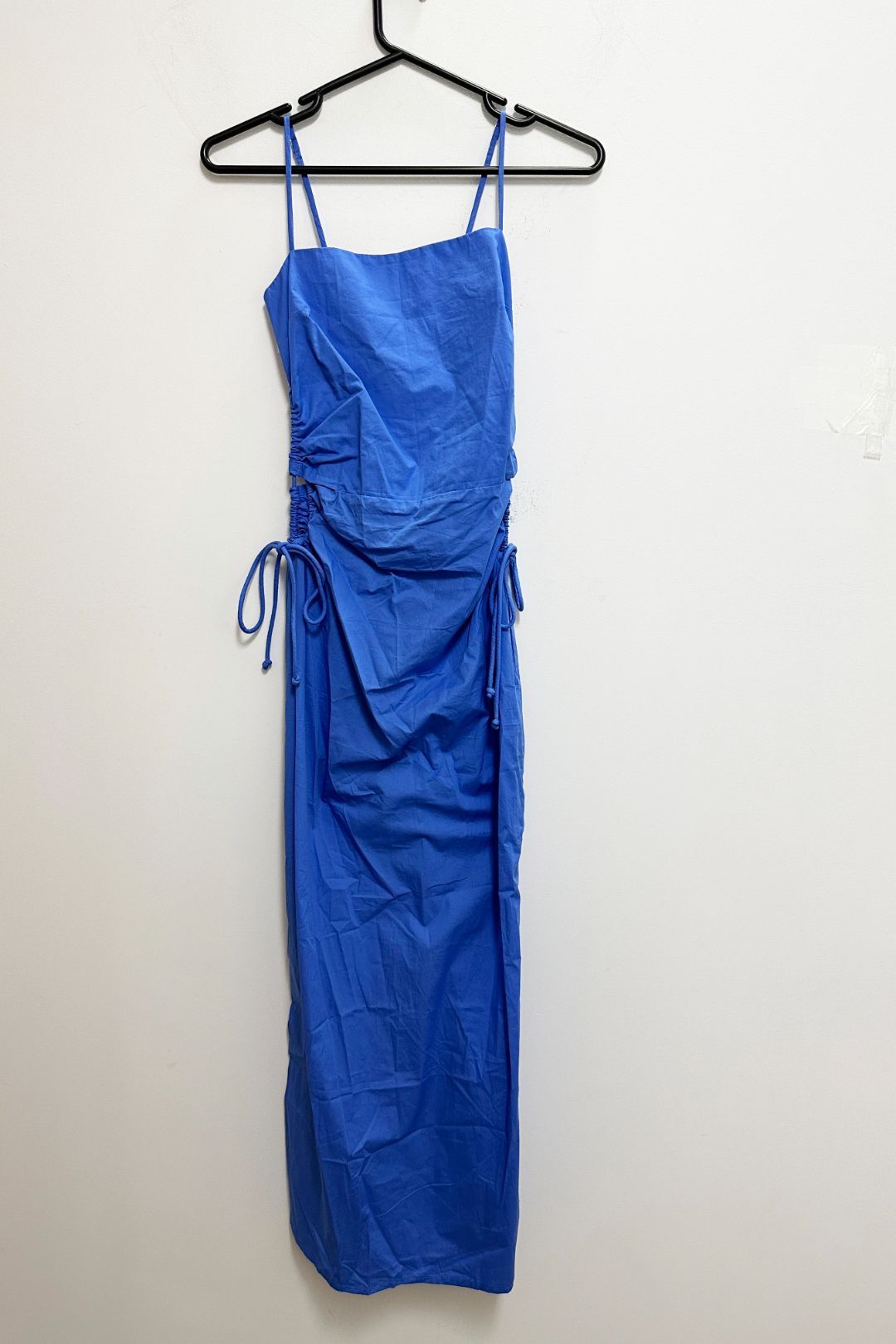 Faithfull Beatriz Cut-out Midi Dress in Blue